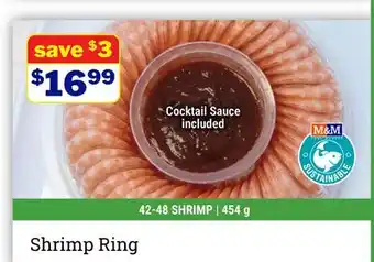 M & M Food Market Shrimp Ring offer