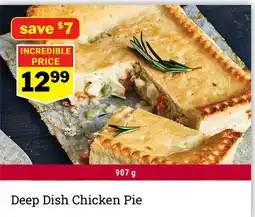 M & M Food Market Deep Dish Chicken Pie offer
