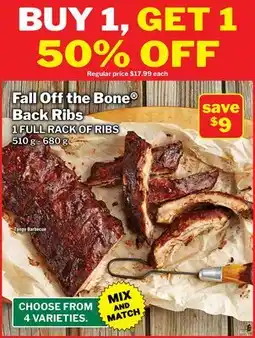 M & M Food Market Fall Off the Bone Back Ribs offer