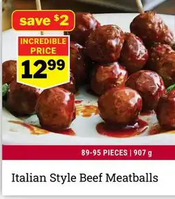 M & M Food Market Italian Style Beef Meatballs offer