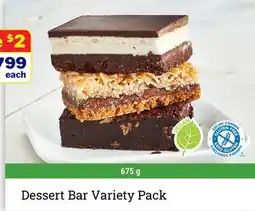 M & M Food Market Dessert Bar Variety Pack offer