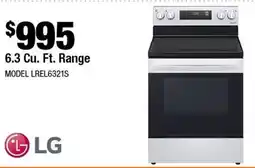Home Depot 6.3 Cu.Ft.Range offer