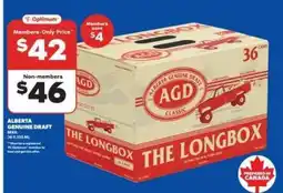Real Canadian Liquorstore Alberta Genuine Draft Beer offer