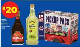 Real Canadian Liquorstore Kamora Coffee Liqueur, Jose Cuervo Margarita, Red Truck Beer offer