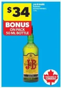 Real Canadian Liquorstore J & B Rare Blended Scotch Whisky offer