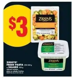No Frills ZIGGY'S FRESH PASTA or SALADS offer