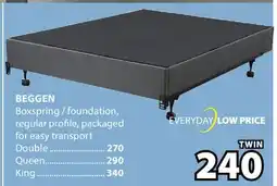 JYSK BEGGEN Boxspring / foundation offer