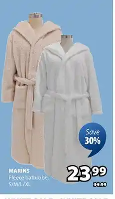 JYSK MARINS Fleece bathrobe offer