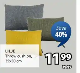 JYSK LILJE Throw cushion offer