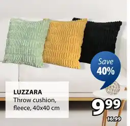 JYSK LUZZARA Throw cushion, fleece offer