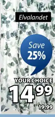 JYSK ALVALANDET SHOWER CURTAIN offer
