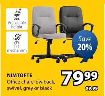 JYSK NIMTOFTE Office chair offer