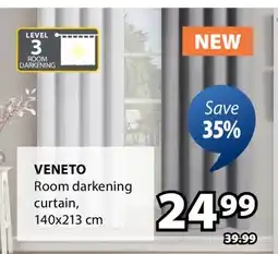 JYSK VENETO Room darkening curtain offer