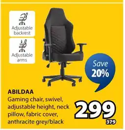 JYSK ABILDAA Gaming chair offer