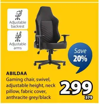 JYSK ABILDAA Gaming chair offer