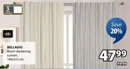 JYSK BELLAGIO Room darkening curtain offer