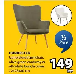 JYSK HUNDESTED Upholstered armchair offer