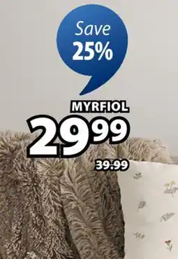 JYSK MYRFIOL Throw,faux fur offer