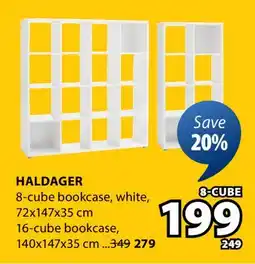 JYSK HALDAGER 8-cube bookcase offer