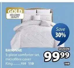 JYSK BAYONNE 5-piece comforter set, microfibre cover offer