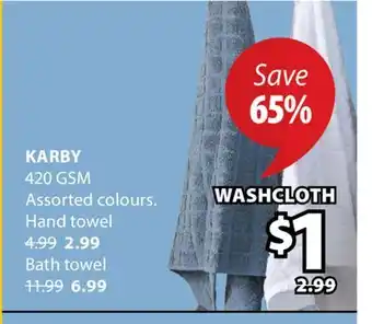 JYSK KARBY WASHCLOTH offer