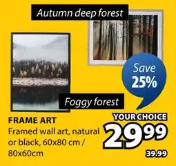 JYSK FRAME ART Framed wall art offer