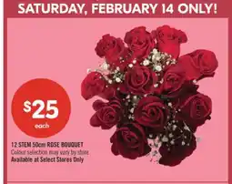 Shoppers Drug Mart 12 STEM 50cm ROSE BOUQUET offer