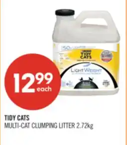 Shoppers Drug Mart TIDY CATS MULTI-CAT CLUMPING LITTER offer