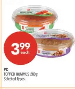 Shoppers Drug Mart PC TOPPED HUMMUS offer