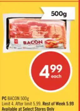 Shoppers Drug Mart PC BACON offer