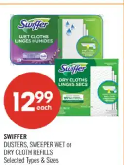 Shoppers Drug Mart SWIFFER DUSTERS, SWEEPER WET or DRY CLOTH REFILLS offer