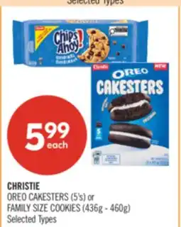 Shoppers Drug Mart CHRISTIE OREO CAKESTERS (5's) or FAMILY SIZE COOKIES (436g - 460g) offer