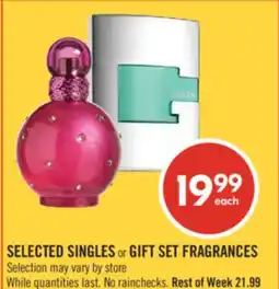 Shoppers Drug Mart SELECTED SINGLES or GIFT SET FRAGRANCES offer