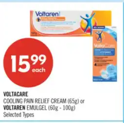 Shoppers Drug Mart VOLTACARE COOLING PAIN RELIEF CREAM (65g) or VOLTAREN EMULGEL (60g - 100g) offer
