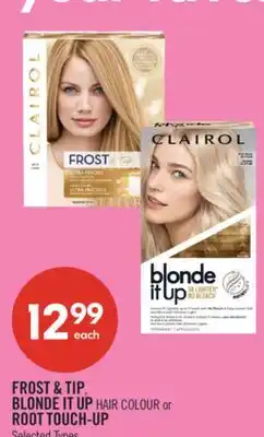 Shoppers Drug Mart FROST & TIP, BLONDE IT UP HAIR COLOUR or ROOT TOUCH-UP offer