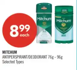 Shoppers Drug Mart MITCHUM ANTIPERSPIRANT/DEODORANT offer