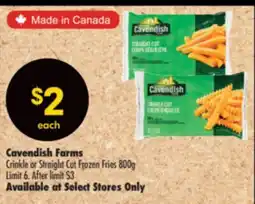 Shoppers Drug Mart Cavendish Farms Crinkle or Straight Cut Frozen Fries offer