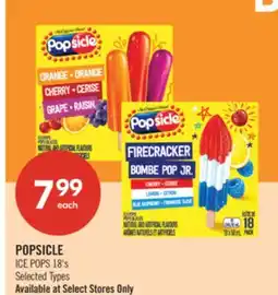 Shoppers Drug Mart POPSICLE ICE POPS offer