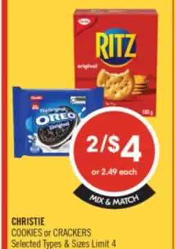 Shoppers Drug Mart CHRISTIE COOKIES or CRACKERS offer