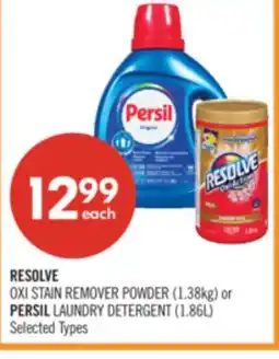 Shoppers Drug Mart RESOLVE OXI STAIN REMOVER POWDER (1.38kg) or PERSIL LAUNDRY DETERGENT (1.86L) offer