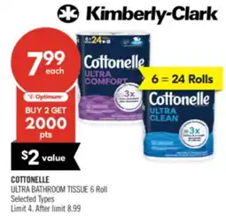 Shoppers Drug Mart COTTONELLE ULTRA BATHROOM TISSUE offer