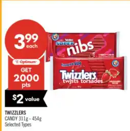 Shoppers Drug Mart TWIZZLERS CANDY offer