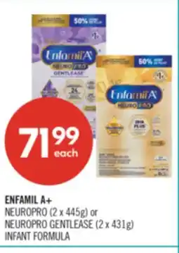 Shoppers Drug Mart ENFAMIL A+ NEUROPRO (2 x 445g) or NEUROPRO GENTLEASE (2 x 431g) INFANT FORMULA offer