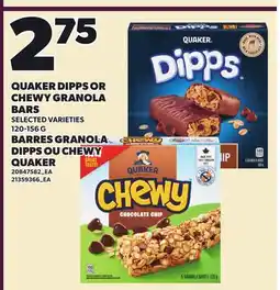 Independent City Market QUAKER DIPPS OR CHEWY GRANOLA BARS offer