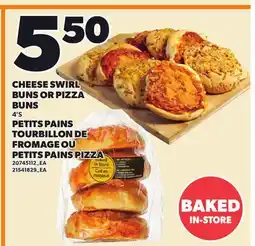 Independent City Market CHEESE SWIRL BUNS OR PIZZA BUNS 4'S offer