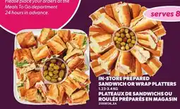Independent City Market IN-STORE PREPARED SANDWICH OR WRAP PLATTERS offer