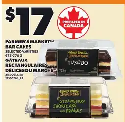 Independent City Market FARMER'S MARKET BAR CAKES offer