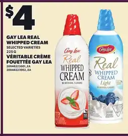 Independent City Market GAY LEA REAL WHIPPED CREAM LEA offer