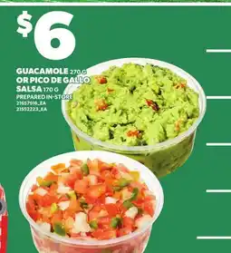 Independent City Market GUACAMOLE, 270 G OR PICO DE GALLO SALSA, 170 G offer