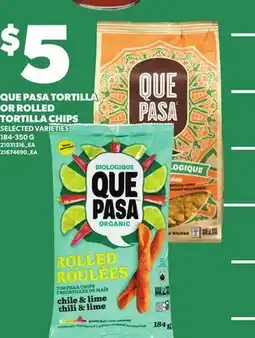 Independent City Market QUE PASA TORTILLA OR ROLLED TORTILLA CHIPS offer